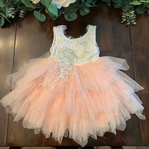 Pink Tiered Tutu Dress